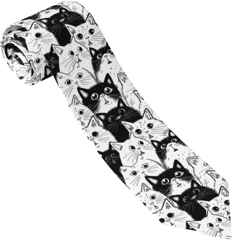 Yilad Tie for Men and Boy Novelty Fun Full Print Men's Necktie Skinny Fashion Narrow Wide - Image 1